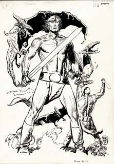 Jordi Bernet - Andrax Published Poster Art & Used For 4 Comic Book Covers (Large Art -1972)