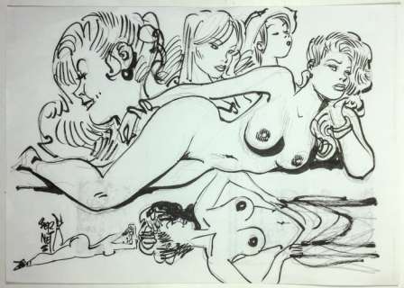 Bernet, Jordi | Original drawing  - Sexy Sketch | Catawiki