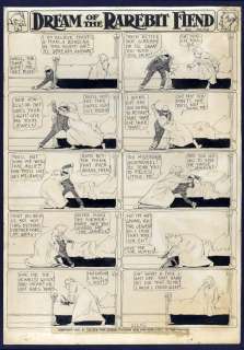 Winsor McCay - DREAM OF THE RAREBIT FIEND SUNDAY COMIC STRIP #1907 Sunday Strip | ComicConnect