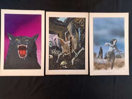 Thole, Karel - 3 Original cover - Vampir & Horror Cover - (1970’s) | Catawiki