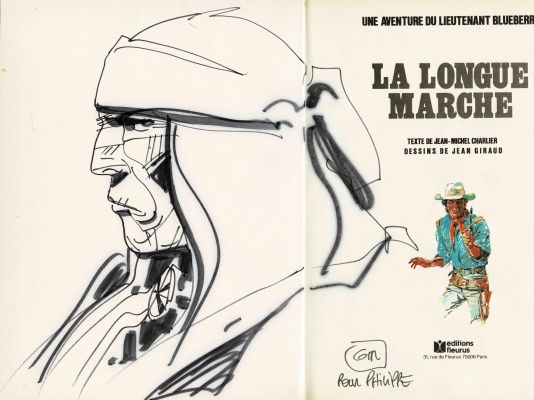 Giraud | Lot 250 - Blueberry, La longue marche en édition originale, agrémenté d’une dédicace. Proche de l’état neuf. | Septimus