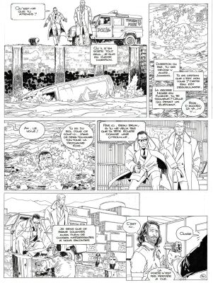 Phlippe Francq | Largo Winch, Colère rouge, planche originale à l’encre de chine. | Septimus