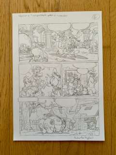 Roberta Migheli - 1 Original preliminary page - Donald Duck - Paperino e l’ indispensabile pezzo di ricambio - 2008 | Catawiki