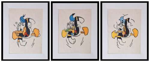 Emma Wildfang - Triptychon - Donald - "Tribute series - Icons Reimagined "Pablo Picasso" | Catawiki
