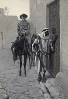 EDWIN ROSCOE SHRADER (1879 -1960) "They Came To The Wooden Gate.” | Swann Galleries