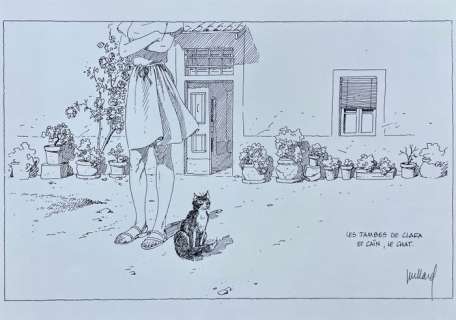 Juillard, André - 1 Original drawing - Le Cahier Bleu | Catawiki