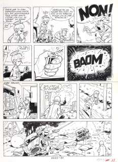 Tillieux | Gil Jourdan, planche n°30 Ã  l’encre de Chine et… | Millon