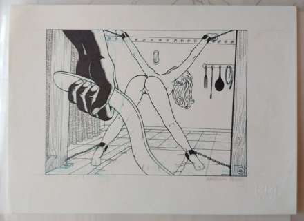 Scacchia, Alessandro - 1 Original drawing - Club di Ruthier - Incontro con Marylin | Catawiki