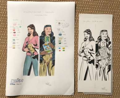 Torres, Daniel - 1 Dessin original + couleur originale - Roco Vargas - 2000 | Catawiki