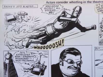 Kearon, Edward - 1 Original page - Archie de man van staal - Archie and the Smasher - 1973 | Catawiki