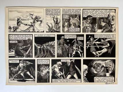 Craenhals, François - 1 Original page - La Légende de Thyl Ulenspiegel p.8 - signed - 1949 | Catawiki