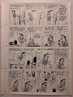 Pom - 1 Original page - Piet Pienter en Bert Bibber - Warwinkel in de war - 1974