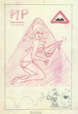 Tran | Original drawing – Pip Baden – Tran | Origin Of Comics