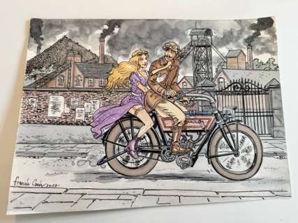 Carin, Francis - 1 Original colour drawing - Victor Sackville - 2023 | Catawiki