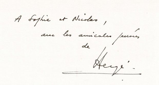 Hergé | Lot 233 - Tintin au pays de l’or noir (C3 Ter), agrémenté d’un envoi d’Hergé. Proche de l’état neuf. | Septimus