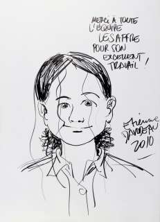 Davodeau - Lulu femme nue, illustration au feutre…