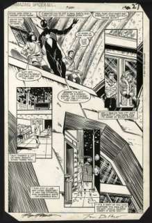 Frenz, Ron - AMAZING SPIDER-MAN (1963-98; 2003-13) #252 Splash Page | ComicConnect