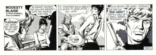 Romero, Enric Badia - 1 Original page - Modesty Blaise - strip #7849A - 1992 | Catawiki