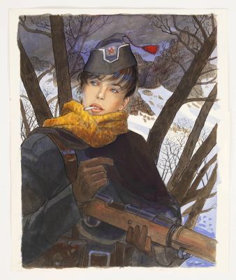 Jean-Pierre Gibrat "Mattéo, Cinquième Époque" (Futuropolis, 2019). Original illustration artwork…