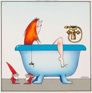 Edward Lutczyn (1947) | Edward Lutczyn | Kąpiąca się, rysunek satyryczny | Desa Unicum