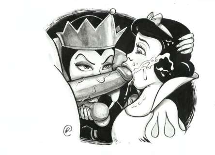 Ramis - 1 Original drawing - sexy girl - Snow White and Evil Queen: all for you | Catawiki