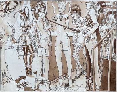 Disziplin / Discipline - Fetish Generator - published - Bondage - Formaat (papier): 30 x 40 cm. - 1 Art original - 2015 | Catawiki