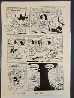 Gatto, Luciano - 1 Original page - Paperino Imitatore con certificato Disney | Catawiki