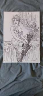 Kas - 1 Original drawing - La fille de paname | Catawiki