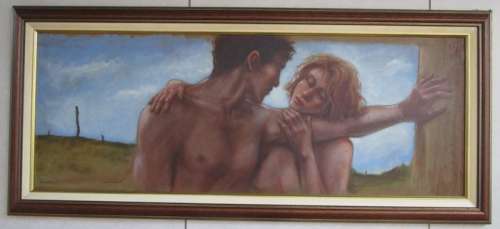 Bosschaert, Jan - 1 Original colour drawing - Painting - groot formaat schilderij op houten paneel - 2003 | Catawiki