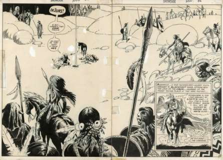 Kubert, Joe - SHOWCASE #86 Double Page Splash | ComicConnect