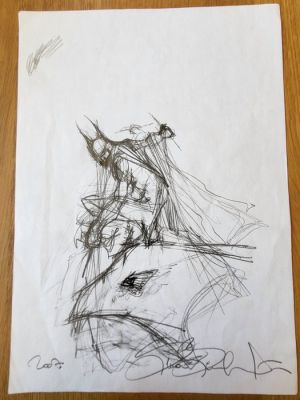 Simone Bianchi - 1 Original preliminary drawing - Detective Comics - Batman on Gargoyle - 2007 | Catawiki
