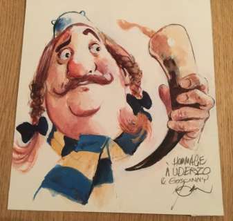 Follet, René | original coloured drawing  - Hommage Ã  Uderzo & Goscinny  - (2015). | Catawiki