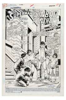 "SUPERMAN" #48 COMPLETE ORIGINAL STORY ART BY CURT SWAN & DENNIS JANKE. | Hake’s