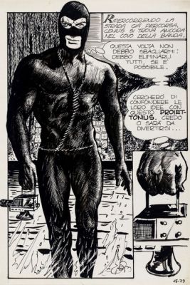 Manara, Milo - 1 Original page - Genius - n. 15 "Giuramento di morte" - 1970 | Catawiki