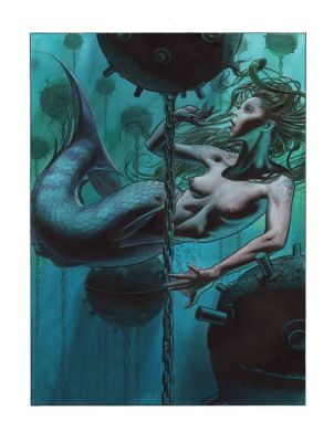 Patrizio Evangelisti - 1 Original page - Mermaid Stories - Mina - 2025 | Catawiki