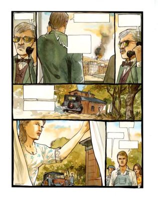 Berlion, Olivier - 1 Original colour page - Le Kid de l’Oklahoma - p. 19 - 2010 | Catawiki