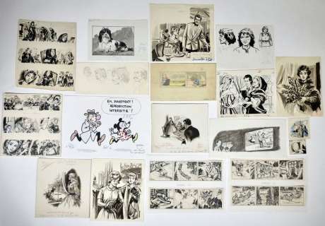 Divers Important... | DIVERS Important lot de dessins originaux par Toldeau,... | Vermot et Associés