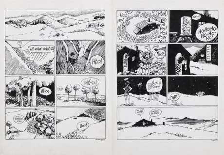 F’MURRR. Alp 13. Pl. 232A et 232B. Encre. 43 x 32,5 cm. | Aponem