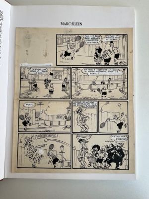 Sleen, Marc - 1 Page originale + album de luxe - De Lustige Kapoentjes - Oplage 62 ex. - 1993 | Catawiki