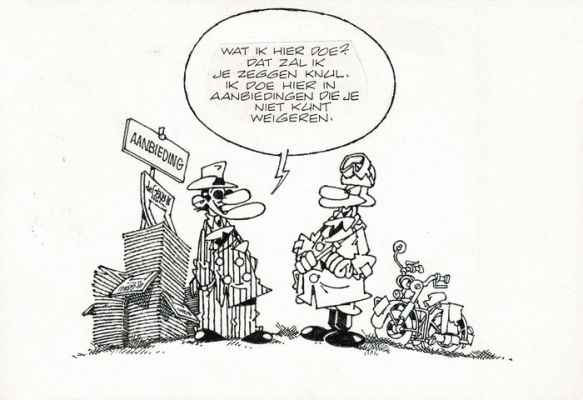 De Smet, Peter - 1 Original drawing - De Generaal - Originele tekening voor de titelpagina van ’De Generaal in zaken’ - 1988 | Catawiki