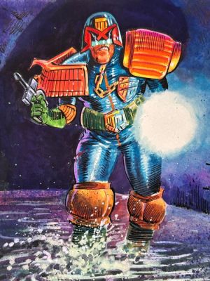 Benet, Manuel - 1 Original page - Judge Dredd - On the hunt - 1993 | Catawiki