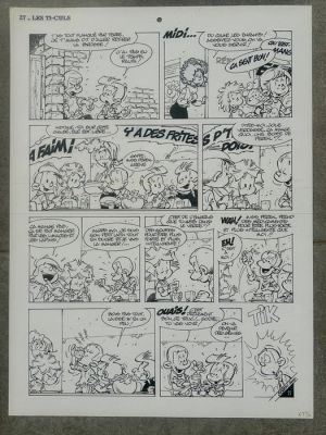 Seron, Pierre - 1 Original page - Les Petits Hommes T38, planche 27 - Miss Persil - 2001 | Catawiki