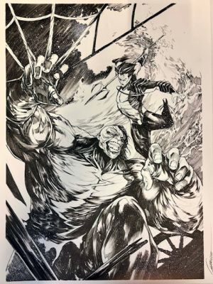 Continue Shopping | INFERNAL HULK #2 (ALESSANDRO CAPPUCCIO ORIGINAL COVER ART) | Scott’s Collectables
