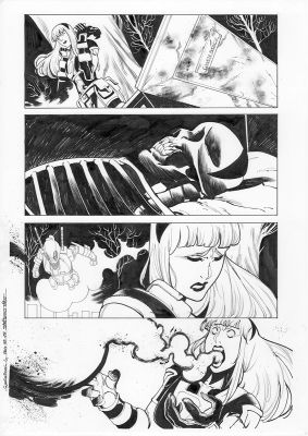 Continue Shopping | GWENPOOL #4 PAGE 17 ORIGINAL PAGE BY STEFANO NESI | Scott’s Collectables