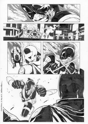 Continue Shopping | GWENPOOL #5 PAGE 5 ORIGINAL PAGE BY STEFANO NESI | Scott’s Collectables