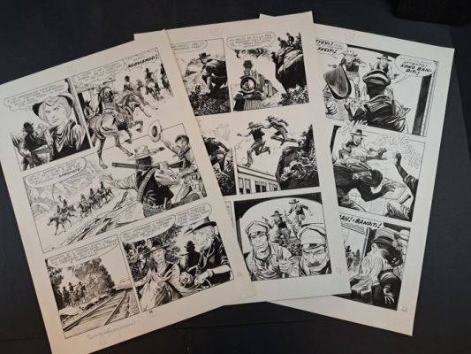 D’Antonio; Tarquinio - 3 Original page - Storia del West Vento Caldo - 1980 | Catawiki