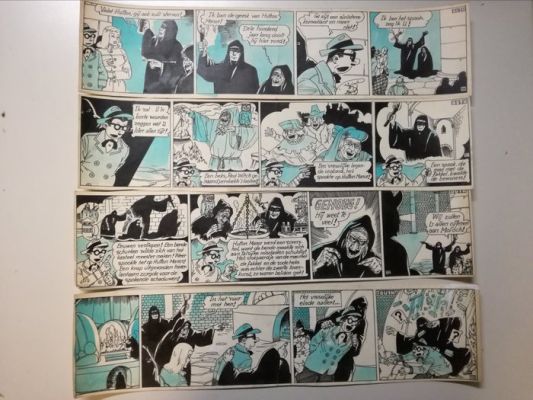 Buth - 4 Original page - Thomas Pips - Het kasteel der schaduwen (stroken 50 tot en met 53) - 1948 | Catawiki