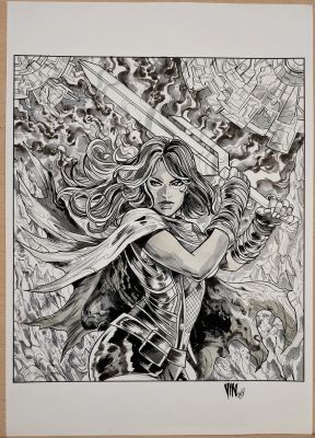 Continue Shopping | GAMORA MARVEL SNAP (VINCENZO RICCARDI ORIGINAL ART) | Scott’s Collectables