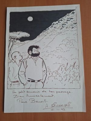 Sikorski, Alain - 1 Original drawing - Tif et Tondu - 1993 | Catawiki
