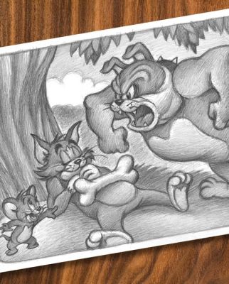 Joan Vizcarra Œuvre d’art - Tom & Jerry “The Bone Incident” – Hand Signed Original Pencil Artwork | Catawiki